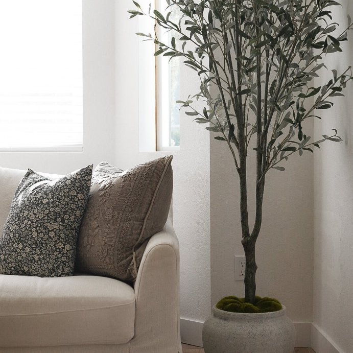 user image by @secondstagehome, 93&#34; Artificial Olive Tree - Threshold&#8482; designed with Studio McGee: No Assembly, Indoor Polyester Decor