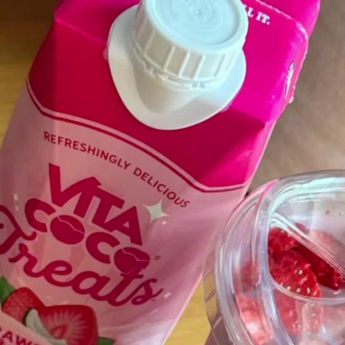 user image by @modern.momma.chic, Vita Coco Treats Strawberries &#38; Cream Coconut Milk Drink - 16.9 fl oz Box