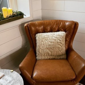 Wells Tufted Leather Swivel Armchair Pottery Barn