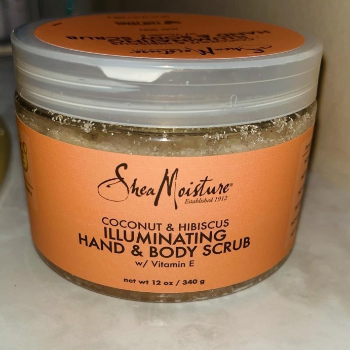 user image by @myskincarefavs, SheaMoisture Coconut &#38; Hibiscus Illuminating Hand and Body Scrub - 12oz