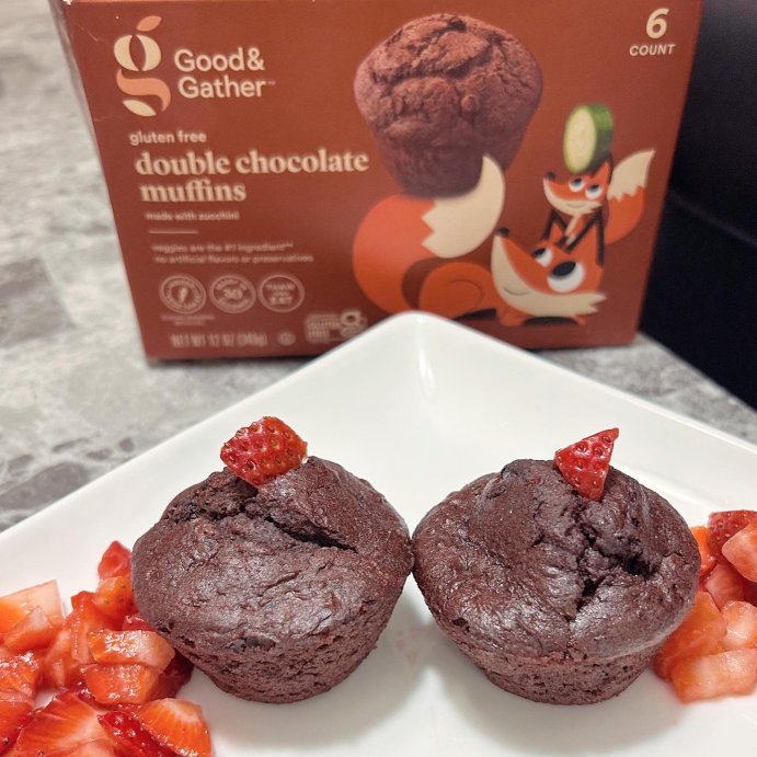 user image by @iampamelam, Frozen Gluten Free Double Chocolate Zucchini Muffins - 12oz/6ct - Good &#38; Gather&#8482;