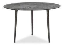 Shop Table d'appoint Whitman 24 po en métal recyclé -noire and more