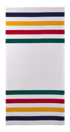 Shop Hudson’s Bay Stripes Beach Towel, Classic Horizontal, Multi-Coloured, 70-in x 40-in and more