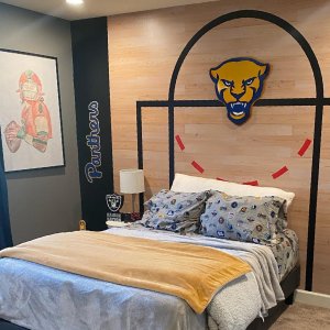Basketball Court Peel and Stick Wall Decal