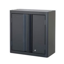 Shop Mastercraft 28" Black 2-Door Wall Cabinet with Adjustable Shelves, 28 x 14 x 30-in and more