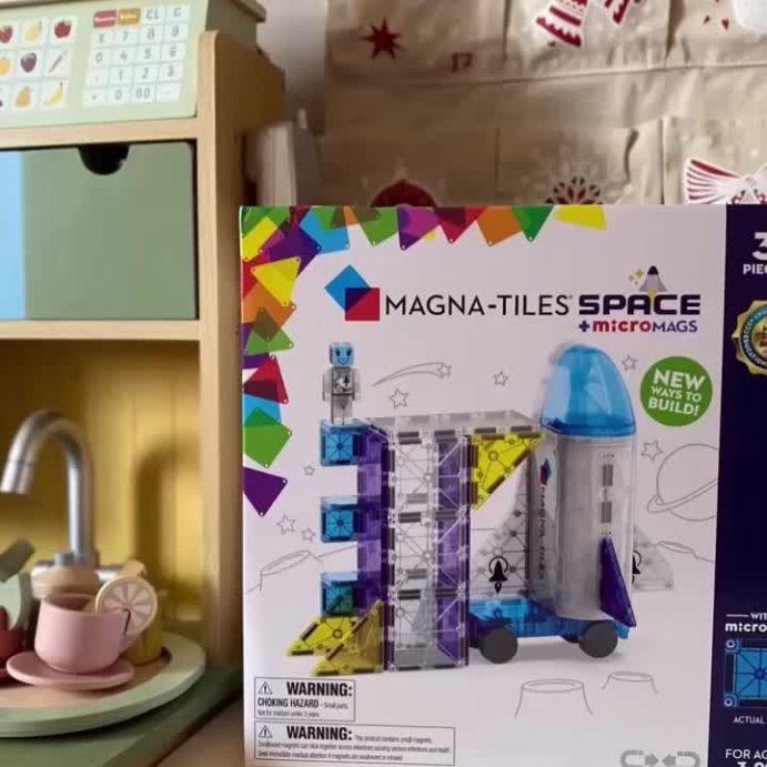 user image by @our_little_suffolk_life, MAGNA-TILES Space: Magnetic Building Sets for Kids, Educational Toy for Creative Thinking, Math, Fine Motor Skills, Engineering