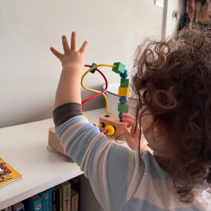 user image by @paranneting, Melissa &#38; Doug First Bead Maze Wooden Educational Toy for Floor, High Chair, Table