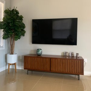 Slatted media console west elm sale