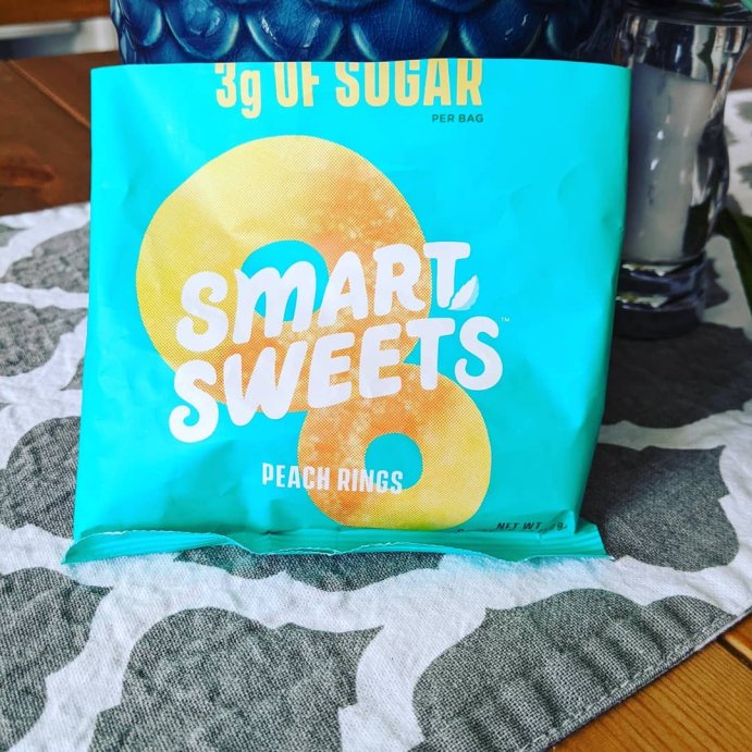 user image by @motivated2befit4life, SmartSweets Peach Rings Sour Gummy Candy - 1.8oz
