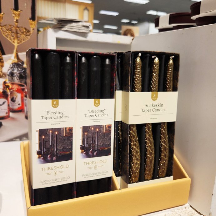 user image by @ohtarget, 6pk Bleeding Taper Candle Set - Threshold&#8482;