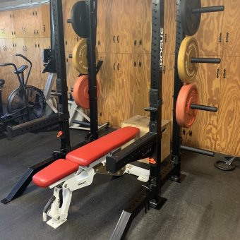 Monster Half Rack Foot (Pair) - MG Black | Rogue Fitness