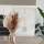 8"x12" Footed Marble Countertop Tray Warm Beige - Hearth & Hand™ with Magnolia: Acacia Wood Base, Rectangular Shape