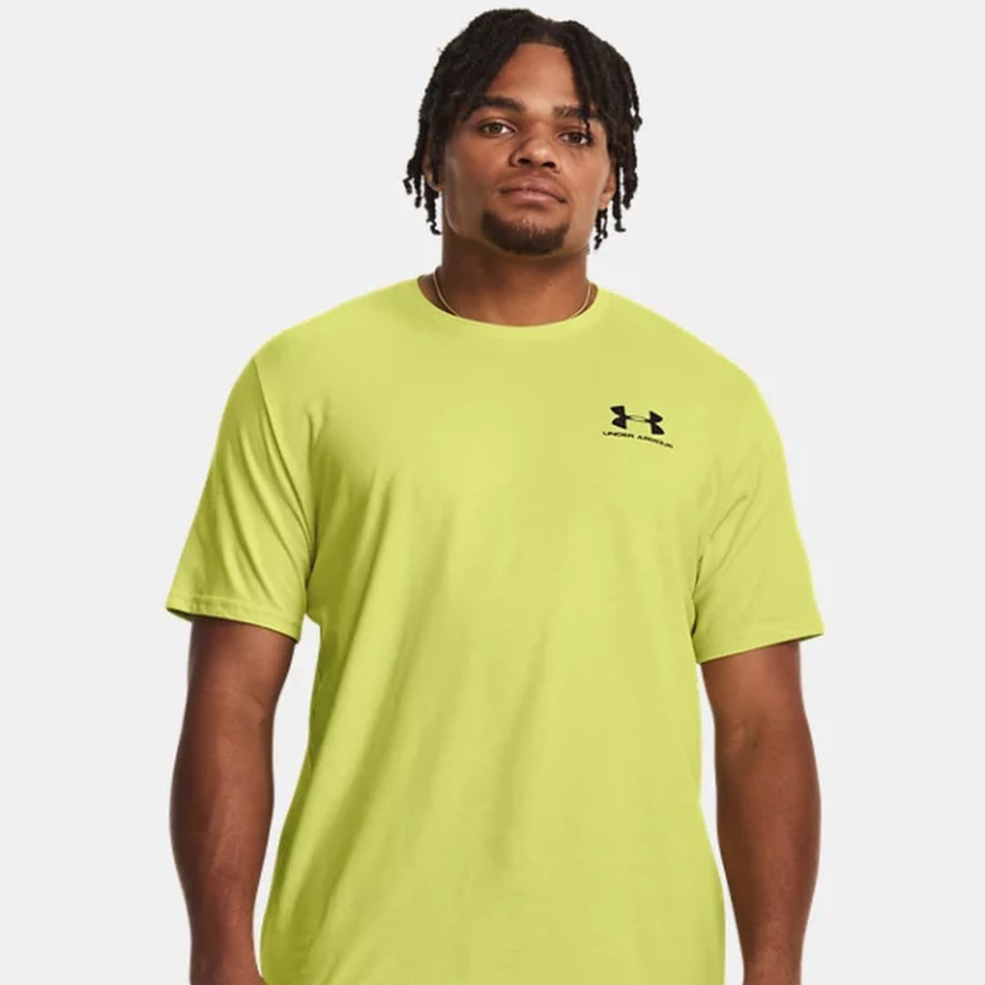 Under Armour Men's Sportstyle Logo Short Sleeve Shirt-Yellow Nectar