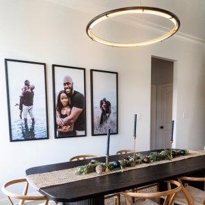 West elm led hoop chandelier online