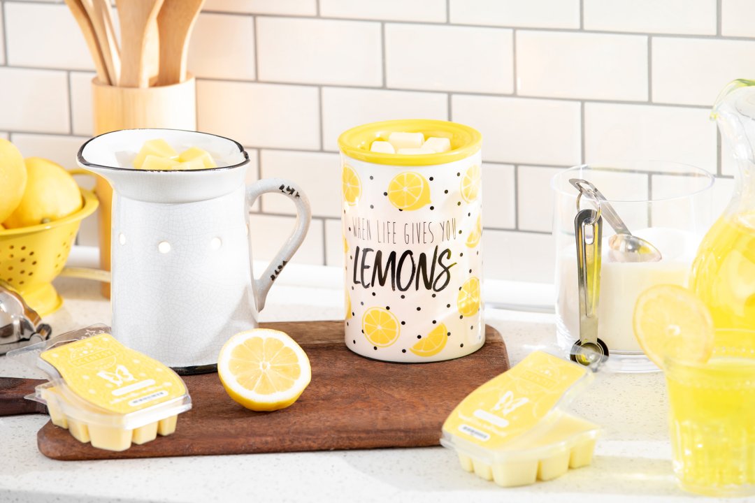 Shop Prairie Pitcher Warmer, When Life Gives You Lemons Warmer, Coconut Lemongrass Scentsy Bar, Lemon Sorbet Scentsy Bar and more