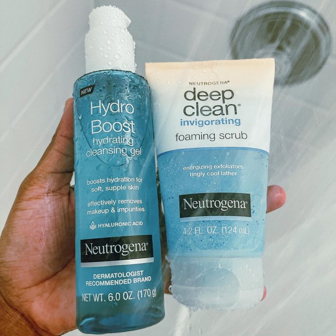user image by @memengobs, Neutrogena Deep Clean Invigorating Foaming Facial Scrub with Glycerin - 4.2 fl oz