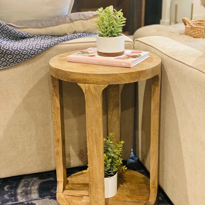 user image by @northonunion, Castalia Round Accent Table Natural Wood - Threshold&#8482;