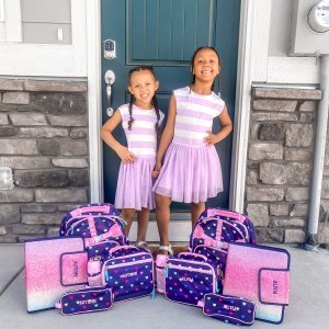 Mackenzie Navy Pink Multi Hearts Backpack & Lunch Bundle, Set of 3