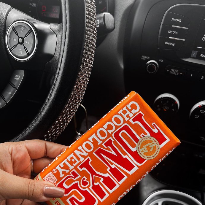 user image by @n0elleon, Tony&#39;s Caramel and Sea Salt Milk Chocolate Candy Bar - 6.35oz