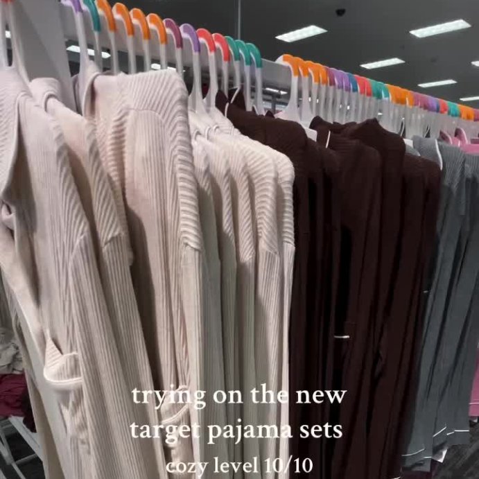 user image by @makyrosep, Women's Cozy Ribbed Notch Collar Long Sleeve Shirt and Pants Pajama Set - Auden™