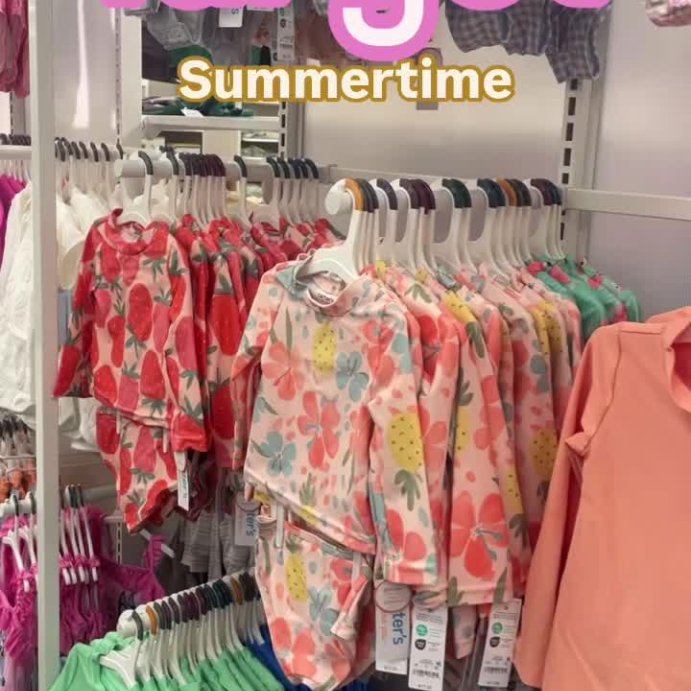 user image by @kellyseverydayhaul, Carter's Just One You®️ Toddler Girls' Long Sleeve Tropical Floral Printed Rash Guard Set - Pink