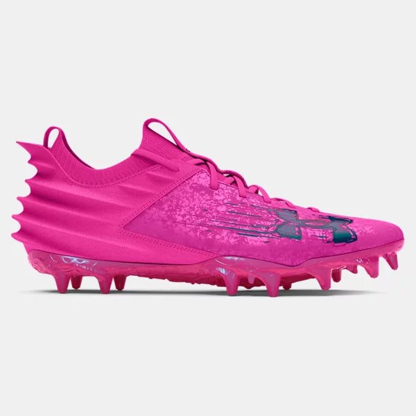 Pink under armor football cleats on sale