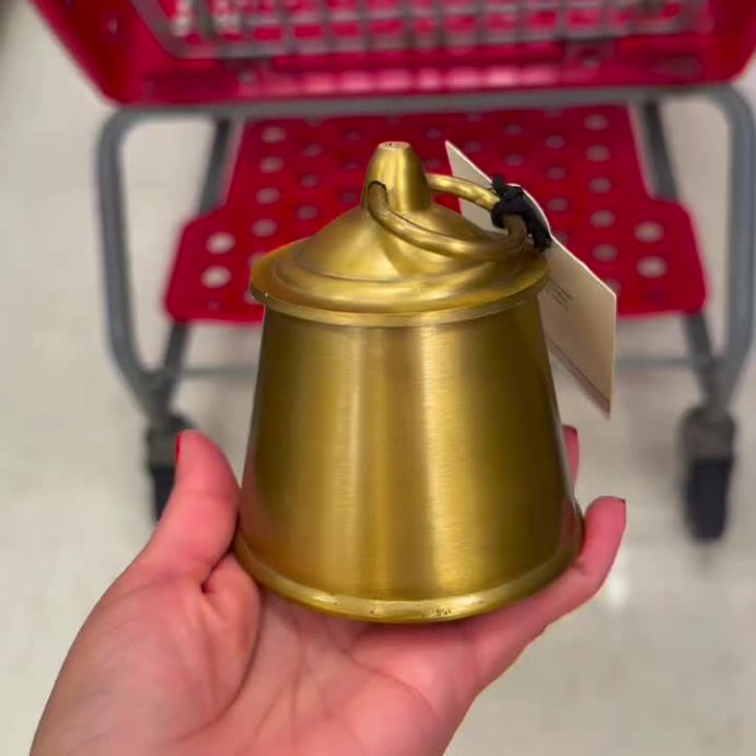 user image by @yarafinds, Small Brass Bell Candle 4.58oz - Hearth & Hand™ with Magnolia