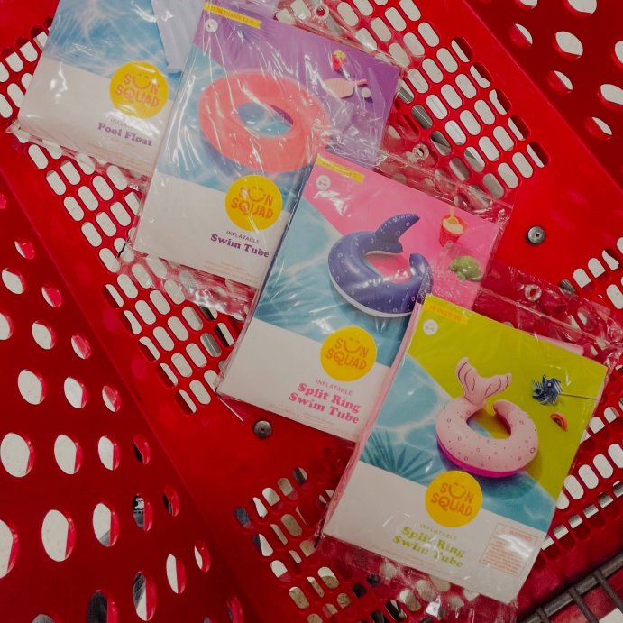 user image by @targetdealsforyou, Mermaid Tail Split Ring - Sun Squad&#8482;: Kids Pool Float Toy