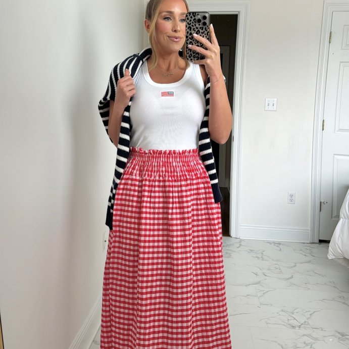 user image by @emilieelmireyawn, Women's Smocked Maxi A-Line Skirt - Universal Thread™
