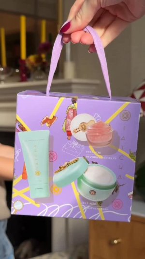 @spacenk&rsquo;s instagram video of Tatcha Delightfully Dewy Set,Tatcha The Silk Firming Set,Tatcha Gimme A Kissu Set,Tatcha Pure Pores, Plump Lips Set