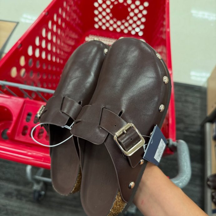 user image by @targetchaos, Women's Lee Clog Mule Flat - Universal Thread™ Brown