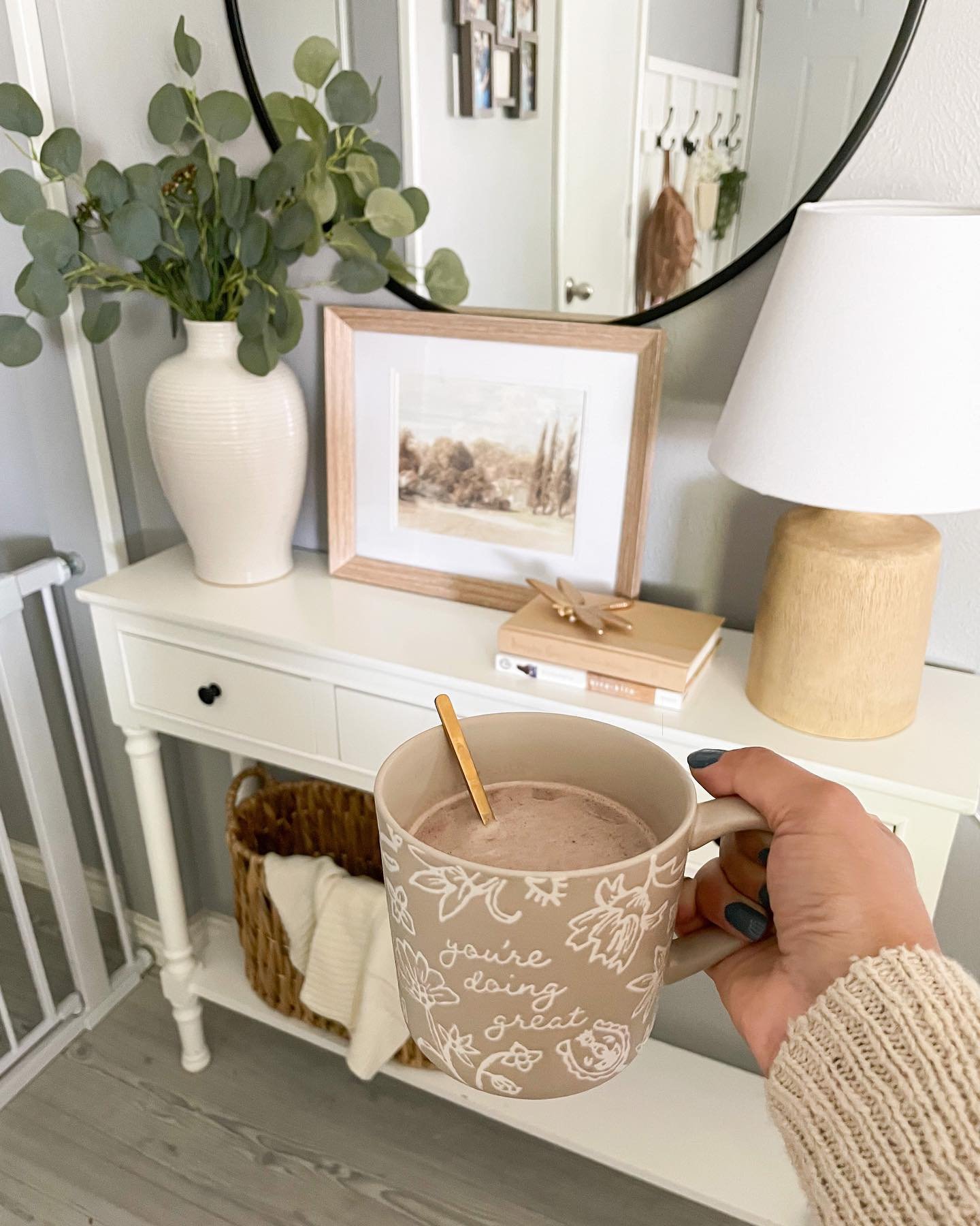user image by @yasminnnie, 15oz Stoneware You&#39;re Doing Great Mug - Threshold&#8482;: Green Coffee Cup, Dishwasher &#38; Microwave Safe, Traditional Style