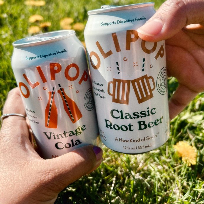 user image by @samanthakumal, OLIPOP Classic Root Beer Prebiotic Soda - 12 fl oz Can