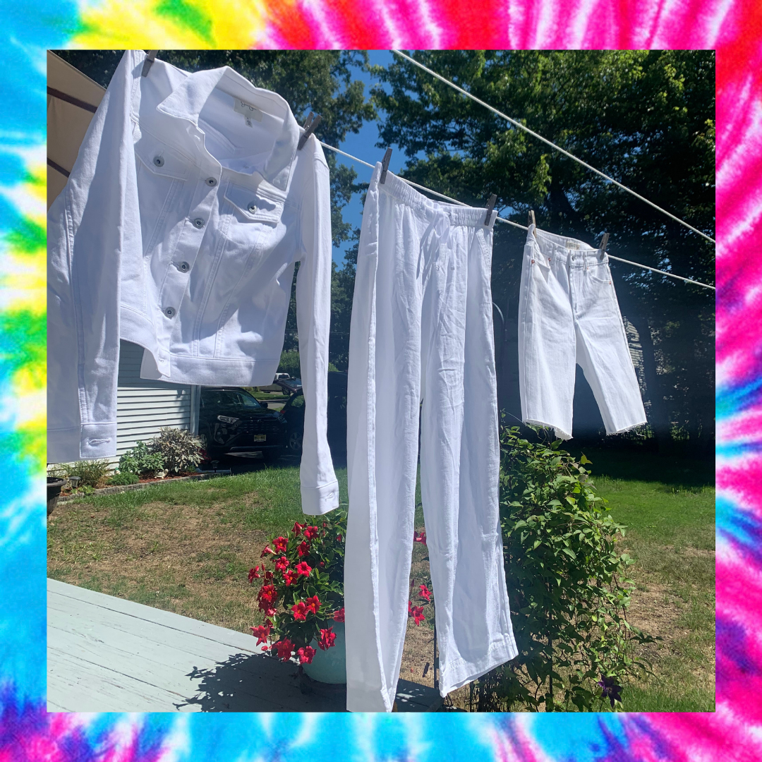 How to Tie Dye a White Denim Jacket using SEI Crafts Dye & the Easy Scrunch  Method 