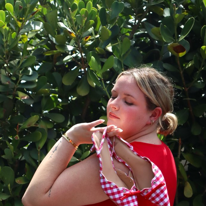 user image by @carlyhjean, Women&#39;s Lysandra Gingham Eyelet Kitten Heels - Wild Fable&#8482; Red
