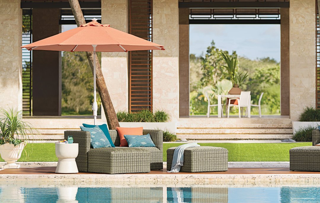 coral coast 9 ft deluxe auto tilt patio umbrella allen + roth 9-ft Aluminum Auto-tilt Market Patio Umbrella with Lights at  Lowes.com