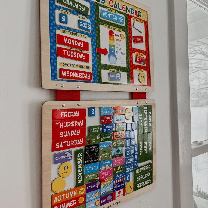 user image by @eagleandcompany, Melissa &#38; Doug My First Daily Magnetic Calendar