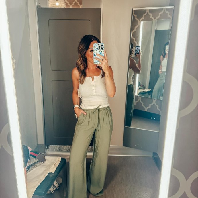 user image by @thesimplychicstyle, Women's High-Rise Wide Leg Pull-On Pants - A New Day™