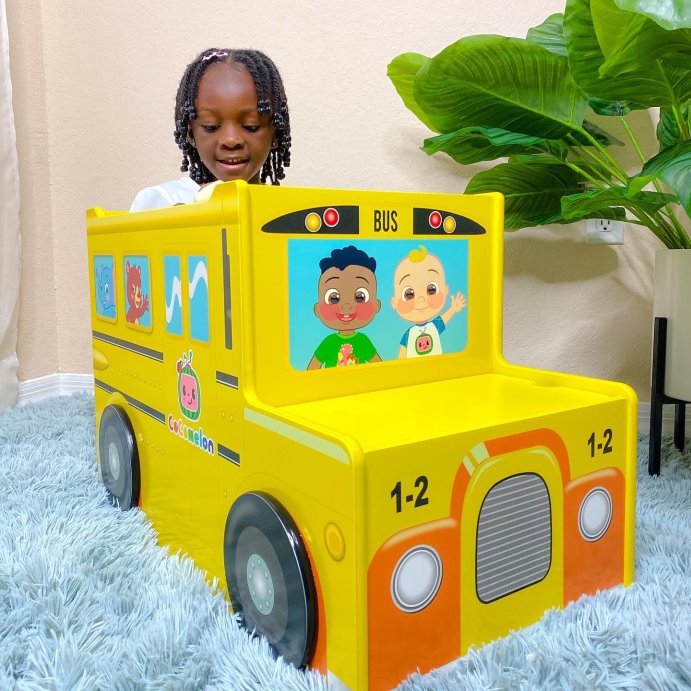 user image by @lele_meerah_, Delta Children Cocomelon School Bus Toy Box - Greenguard Gold Certified