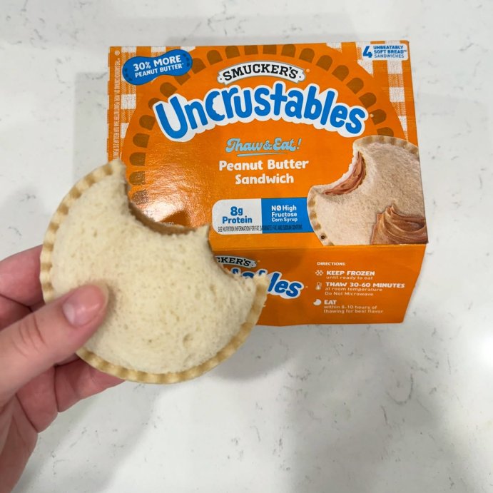 user image by @sweetheartmagnolia, Smucker&#39;s Uncrustables Frozen Peanut Butter Sandwich - 7.2oz/4ct