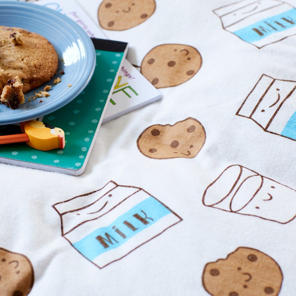 Shop Organic Milk and Cookies Flannel Bedding, Kids Winter & Flannel Bedding and more