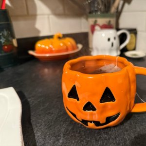 Figural Jack O' Lantern Mug