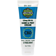 Shop Uncle Bud's CBD Hemp Extract Hand & Foot Cream to Soothe, Nourish & Hydrate - 120mg CBD Oil Per Bottle - Citrus Mint (4 Ounces) and more