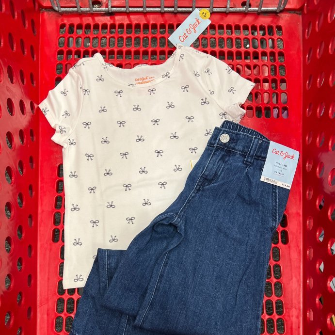 user image by @targetbayareafinds, Girls&#39; Short Sleeve Fitted T-Shirt - Cat &#38; Jack&#8482;
