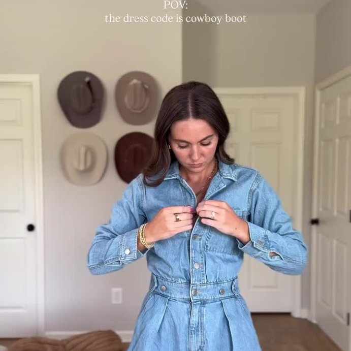 user image by @taylorwiththegirls, Women's Long Sleeve Denim Romper - Universal Thread™