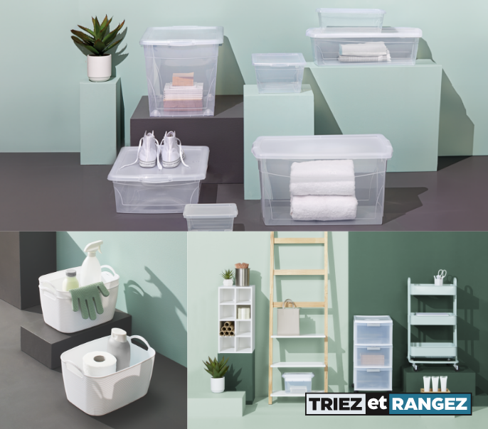 Shop Bac de rangement flexible de type A, blanc, 7,8 L, paq. 3, Bac de rangement Type A Clarity avec couvercle, transparent, 25 L, Boîte de rangement sous le lit Type A Clarity, avec couvercle, transparent, 50 L, Boîte de rangement Type A Clarity avec couvercle, transparent, 60 L, Boîte de rangement Type A Clarity avec couvercle, transparent, 50 L, Bac de rangement Type A Clarity avec couvercle, transparent, 2 L, Boîte de rangement type A Clarity avec couvercle, transparent, 9 L, Boîte de rangement Type A Clarity avec couvercle, transparent, 6 L, Range-tout modulaire divisé Type A Stack, blanc, Porte-ustensiles/jarre de comptoir de cuisine type A, acier inoxydable, Tour de rangement/chariot à 3 tiroirs Type A Element avec roulettes, cadre blanc transparent verrouillable, 26 po, Chariot à 3 niveaux à 4 roulettes en acier Type A Momentum, eucalyptus and more