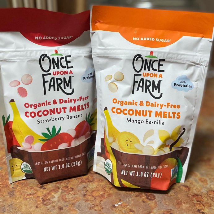 user image by @allthingskiarra, Once Upon a Farm Coconut Melts Mango Baby Snacks - 1oz