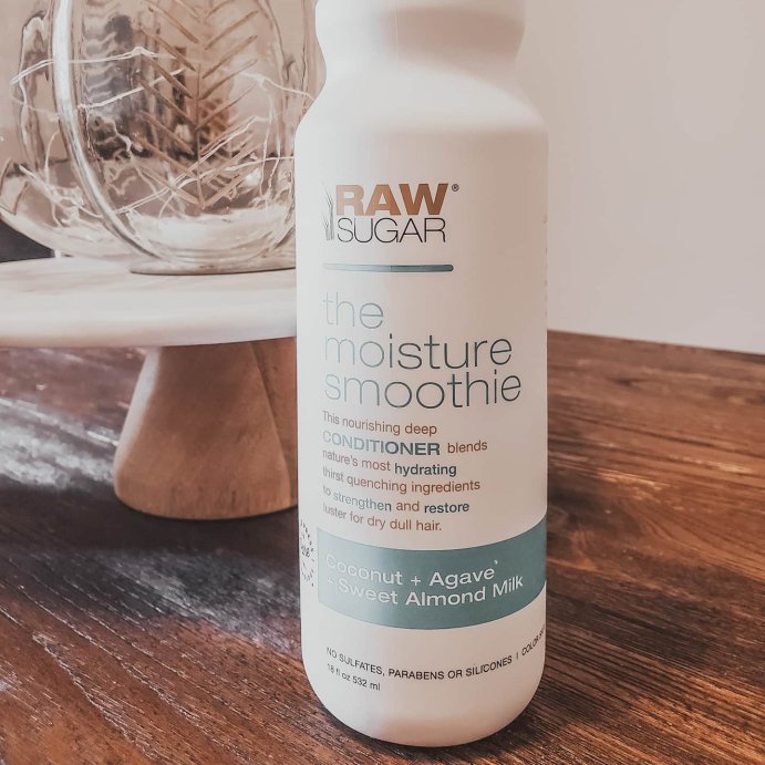 user image by @whitechocolatematcha, Raw Sugar The Moisture Smoothie Conditioner - Coconut + Agave + Sweet Almond Milk - 18 fl oz