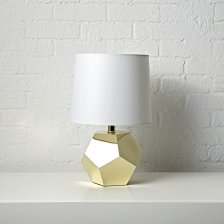 Shop Geometric Gold Lamp and more