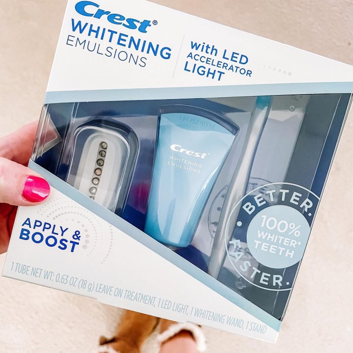 user image by @mariaandrewkc, Crest 3DWhite Daily Whitening Serum with LED Light Leave-on Teeth Whitening Treatment  - 0.63 oz